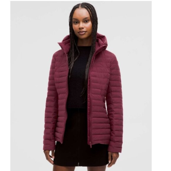 Lululemon Pack It Down Jacket Deep Luxe Red Maroon / Purple | Size 12 - Picture 1 of 9